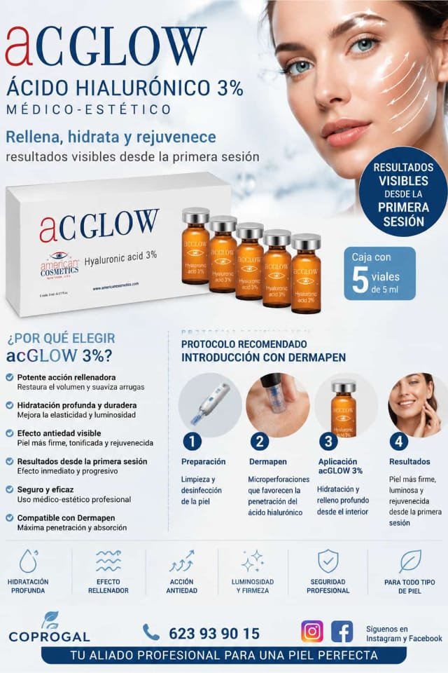 Viales de Ácido Hialurónico American Cosmetics para dermapen