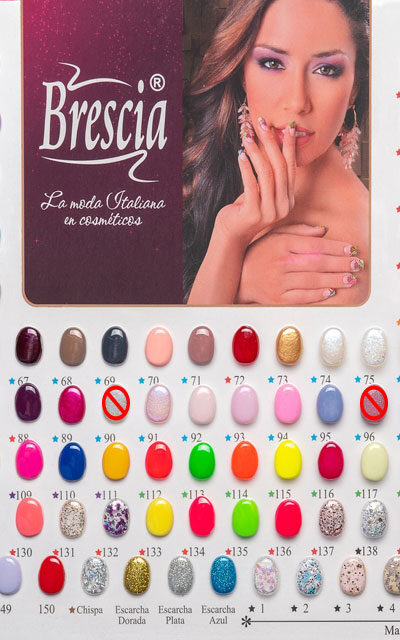 Carta de esmaltes de uñas Brescia - La moda italiana en tus uñas