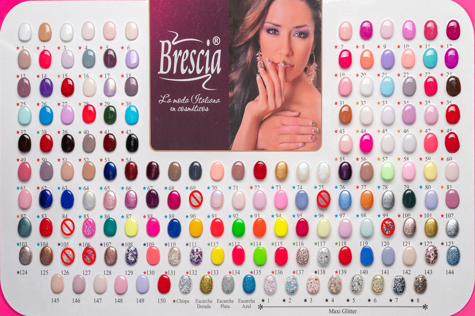 Carta de esmaltes de uñas Brescia - La moda italiana en tus uñas