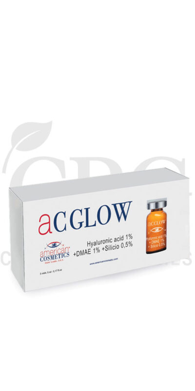 Viales-Reafirmantes-Ácido-Hialurónico-1%-+-DMAE-+-Silicio-0,5%-AC-Glow-American-Cosmetics-5-uds-x-5-ml.