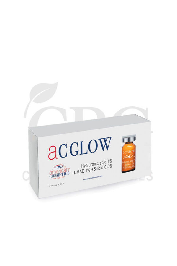 Viales-Reafirmantes-Ácido-Hialurónico-1%-+-DMAE-+-Silicio-0,5%-AC-Glow-American-Cosmetics-5-uds-x-5-ml.