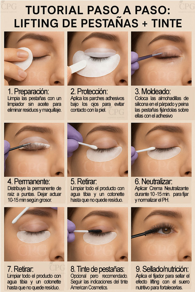 Paso-a-Paso-Lifting-y-Permanente-de-Pestñas-Amercian-Cosmetics-Coprogal