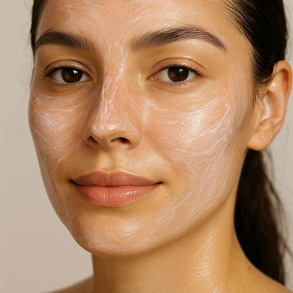Rostro Saludable y Brillante_con protección solar en crema