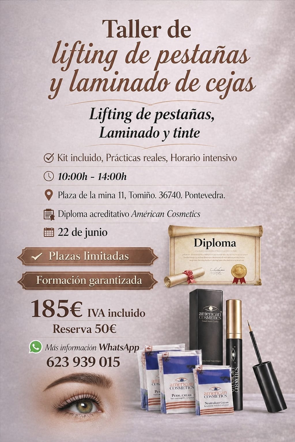 Curso Lifting de Pestañas, Laminado y Tinte – American Cosmetics