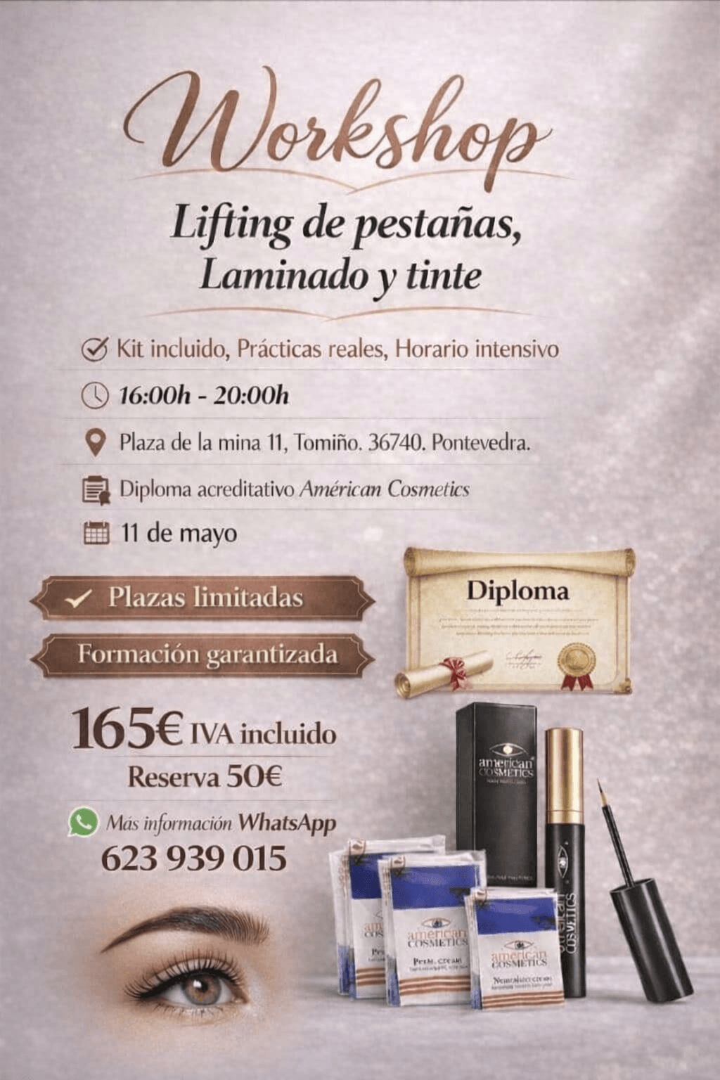Curso Lifting de Pestañas, Laminado y Tinte – American Cosmetics