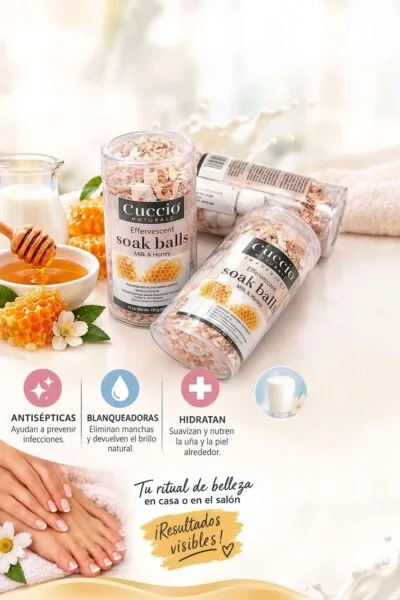 Bolas de manicura efervescentes Soak Balls Cuccio
