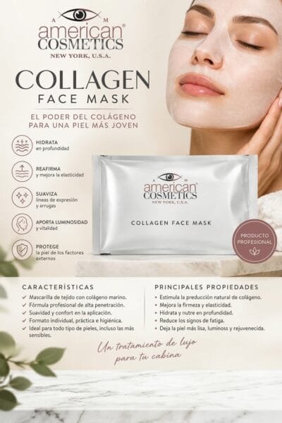 Collagen Face Mask American Cosmetics mascarilla facial de colágeno marino