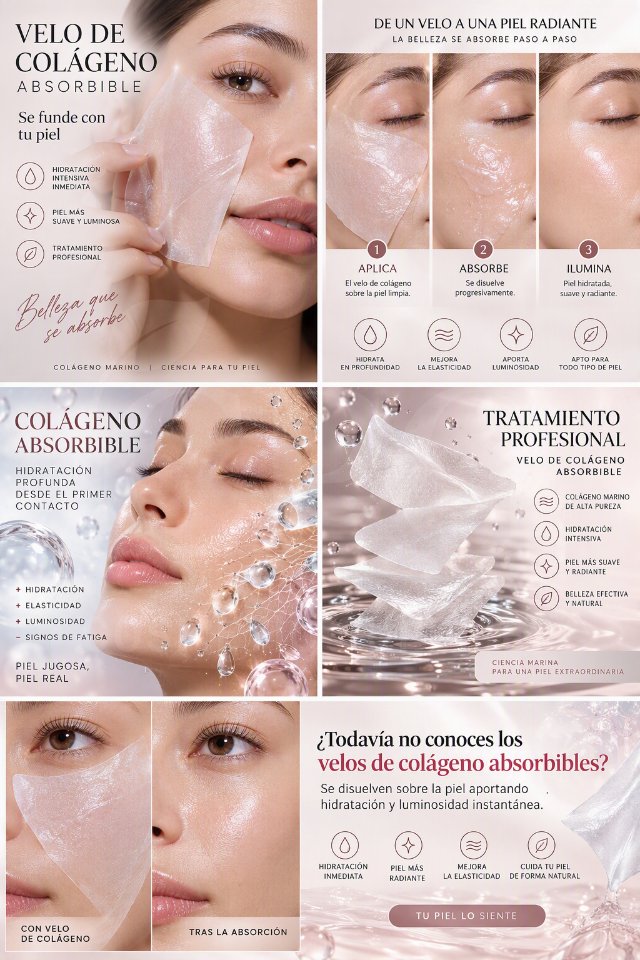 Collagen Face Mask American Cosmetics mascarilla facial de colágeno marino